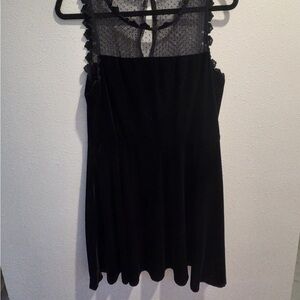 Lily Rose Sheer Black Mini Dress
